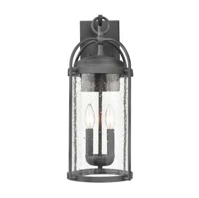 Catalonia 19″ High 2-Light Outdoor Sconce - Distressed Zinc