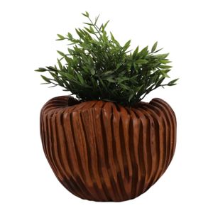BYRONMOOR BROWN VASE 8 (IN) 3