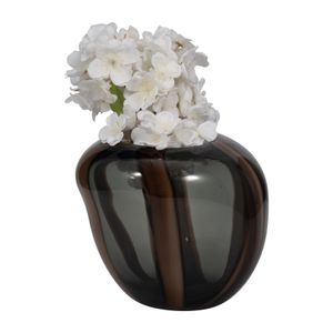 VALEBROOK BROWN GLASS VASE 7 (IN) 3