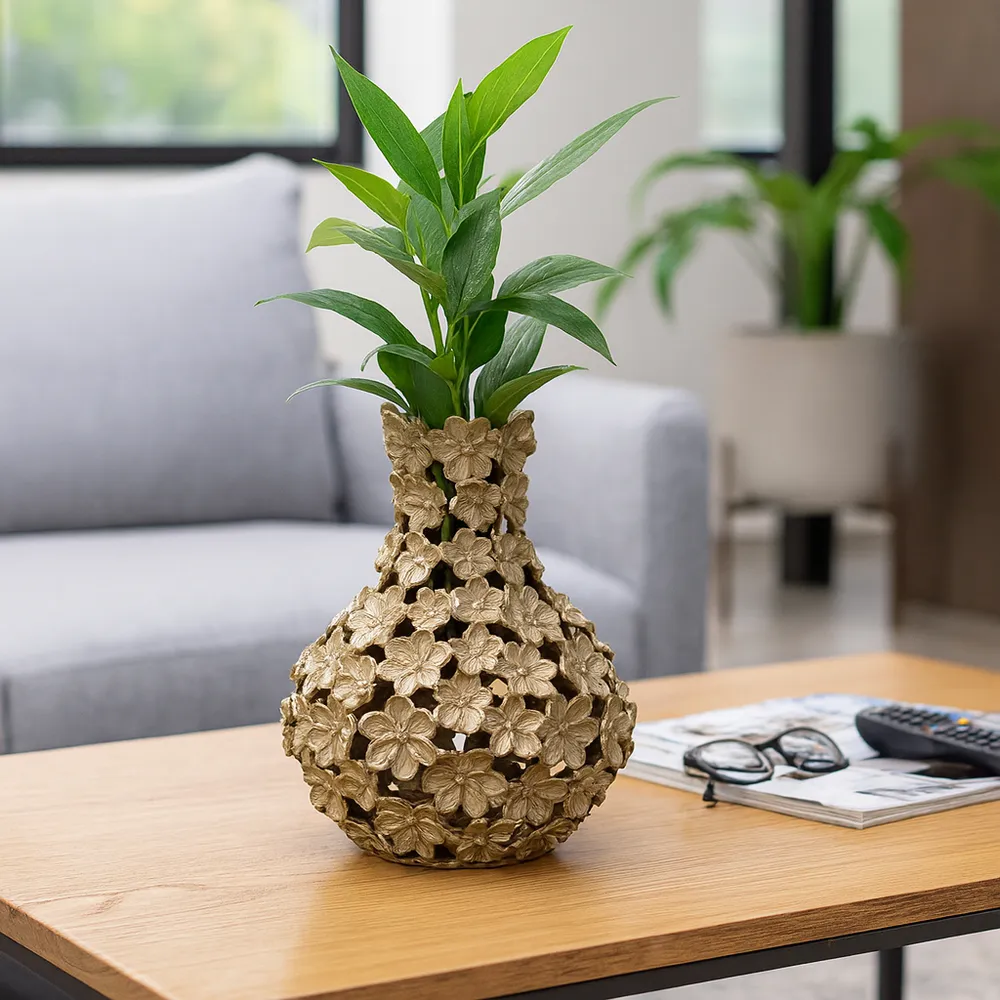 LYNNFORD GOLD VASE 15 (IN)