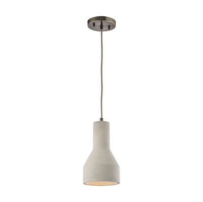 Urban Form 6″ Wide 1-Light Mini Pendant - Black Nickel