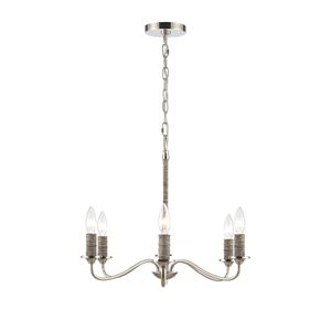 Abaca 32'' Wide 6-Light Chandelier - Polished Nickel 8
