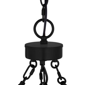 Melina 34'' Wide 9-Light Chandelier - Matte Black 4