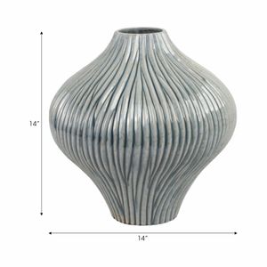 HANNAHROSE GRAY VASE 14 (IN) 10