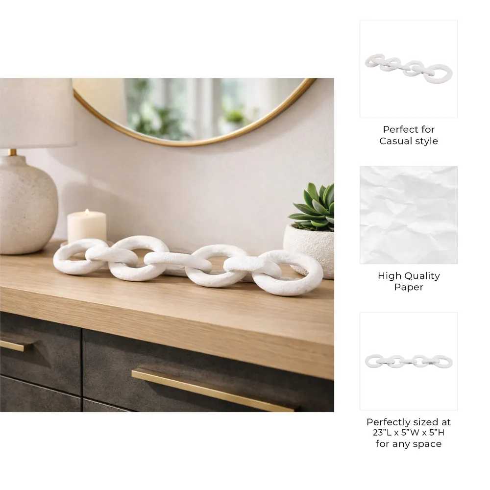 AMBEROAK WHITE DECOR 5 (IN)