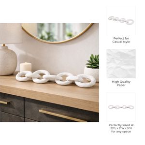 AMBEROAK WHITE DECOR 5 (IN) 9