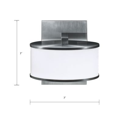 Timbale 7″ High Integrated LED Sconce - Brushed Aluminum