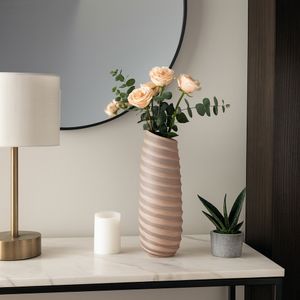SAMSONWICK IVORY GLASS VASE 16 (IN) 2