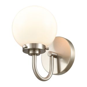 Fairbanks 8.5'' High 1-Light Sconce - Brushed Nickel and Opal 5