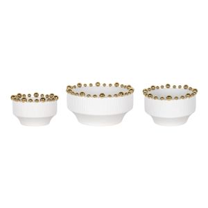 SAGEGROVE SET OF 3 WHITE BOWLS 5 (IN) 1