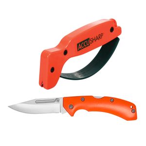 AccuSharp Blaze Orange - Orange G10 Knife Combo 1