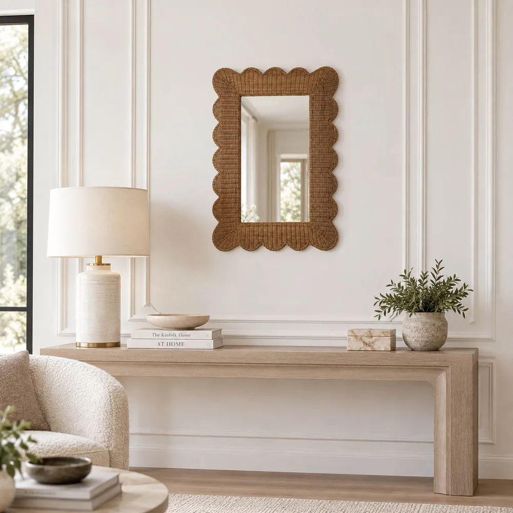 CABOTPORT TAN MIRROR 44 (IN)