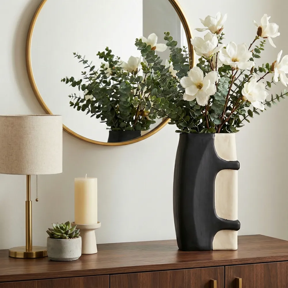 COLVINHOLM BLACK VASE 18 (IN)