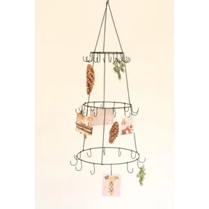 Three Layer Hanging Wire Ornament Tree 1