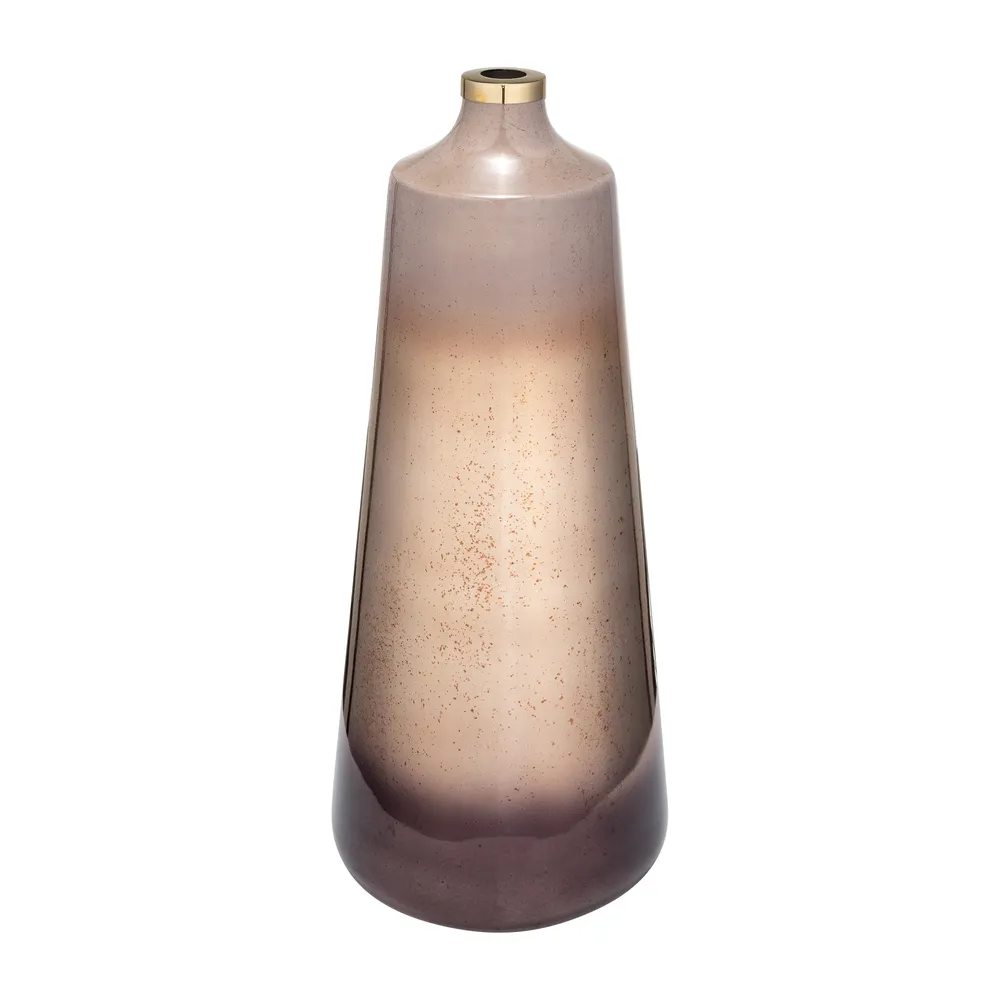 BRYNBURN GOLD GLASS VASE 21 (IN)