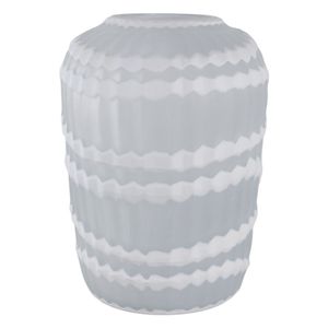 AXELBURN WHITE GLASS VASE 14 (IN) 4