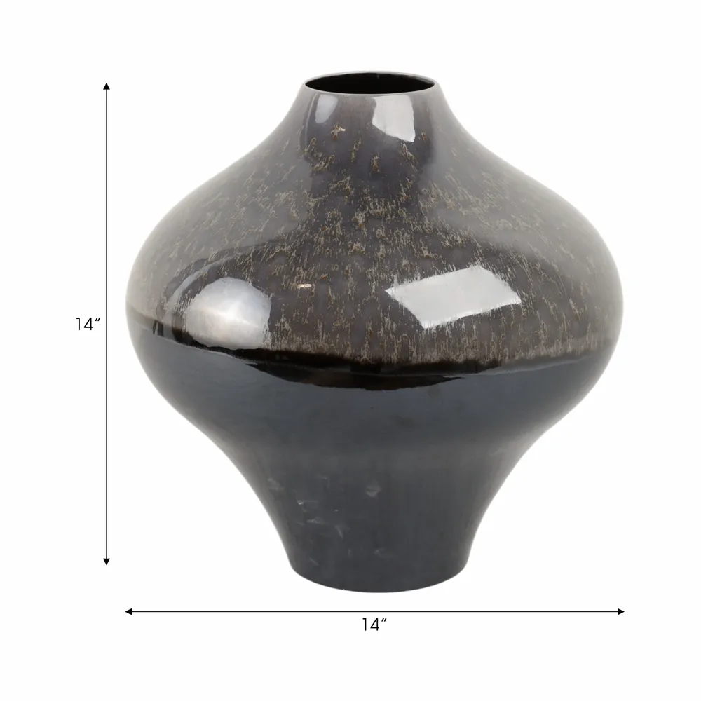 GARRETTSIDE BROWN VASE 14 (IN)