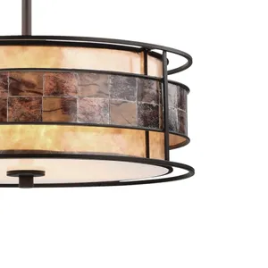 Tremont 18'' Wide 3-Light Chandelier - Tiffany Bronze 4