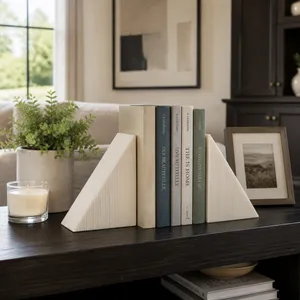 ROSSGATE SET OF 2 IVORY BOOKENDS 8 (IN) 9
