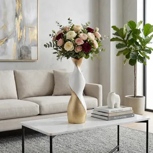 BRICESTONE GOLD VASE 24 (IN) 11
