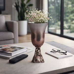 EVANDERCLIFF BRONZE GLASS VASE 15 (IN) 10