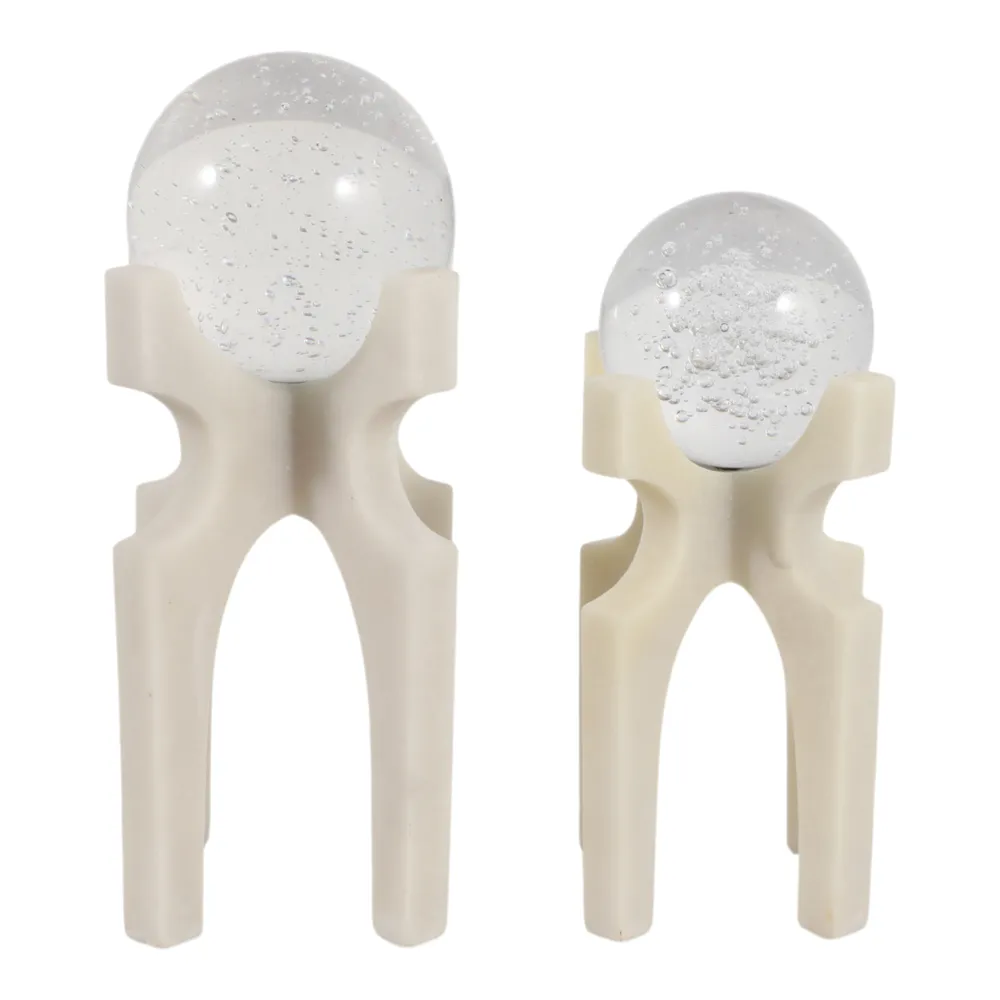 DASHCROSS SET OF 2 WHITE DECOR 13 (IN)