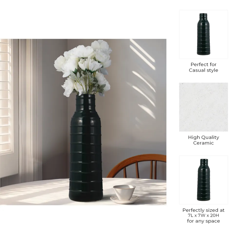 HARTONLAND GREEN VASE 20 (IN)