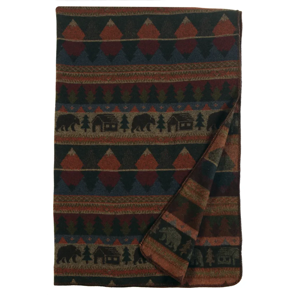 Cabin Bear - Throw - 60x72