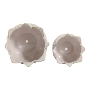 BRADYRIDGE SET OF 2 IVORY PLANTER 7 (IN) 8