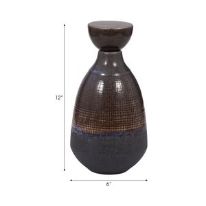 CARLINFIELD BROWN VASE 12 (IN) 9