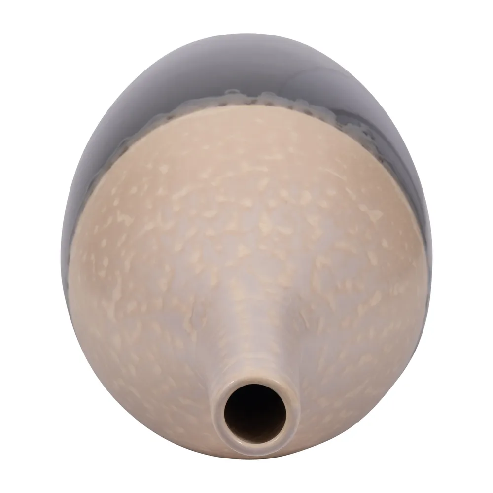 TROYSIDE WHITE VASE 27 (IN)