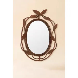 Forged-Iron Vine Framed Mirror 4