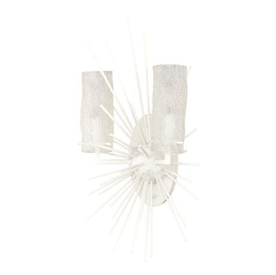 Sea Urchin 21″ High 2-Light Sconce - White Coral