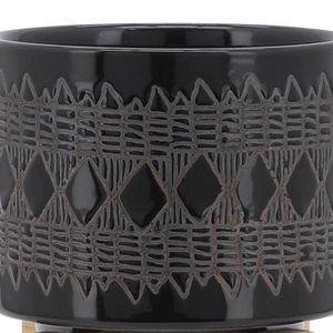 DREWSIDE BLACK PLANTER 6 (IN) 7