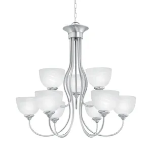 Tahoe 30'' Wide 9-Light Chandelier - Brushed Nickel 1