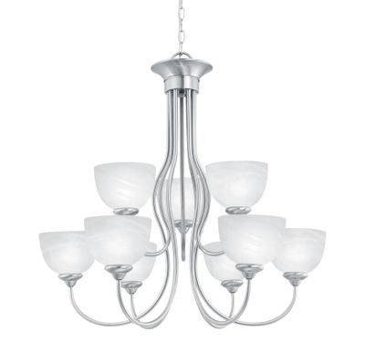 Tahoe 30'' Wide 9-Light Chandelier - Brushed Nickel