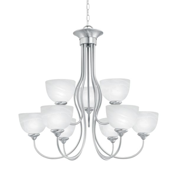 Tahoe 30'' Wide 9-Light Chandelier - Brushed Nickel