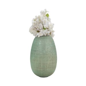 ZEBMORE BLUE GLASS VASE 14 (IN) 3