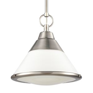 Sven 12'' Wide 1-Light Mini Pendant - Satin Nickel 4
