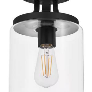 Melina 6.75'' Wide 1-Light Flush Mount - Matte Black 3