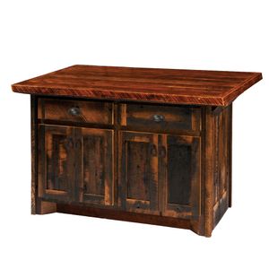 Barnwood 60" Kitchen Island - Artisan Top 2