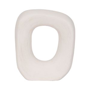 10" SHORT ROUGH OPEN CUT-OUT OBJECT, WHITE 1