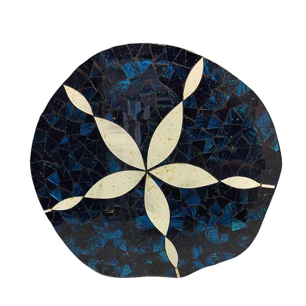 16" BLUE MOSAIC SANDDOLLAR