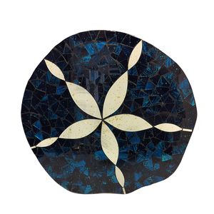 16" BLUE MOSAIC SANDDOLLAR 1