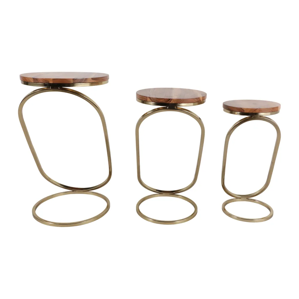 BENTONHAM SET OF 3 BROWN PLANT STANDS 21 (IN)