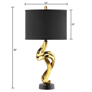 Belle 29.88'' High 1-Light Table Lamp - Gold 2