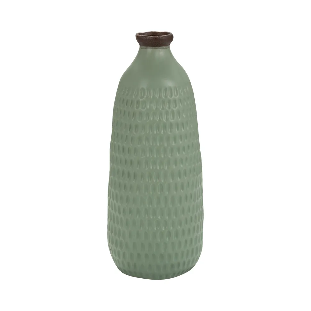 HOLLIS GREEN VASE 16 (IN)