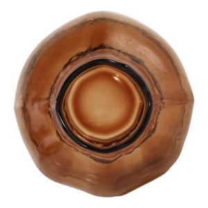SARAHCLIFF BROWN GLASS VASE 11 (IN) 9
