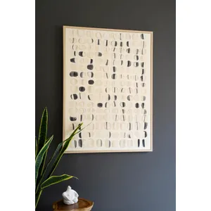 Framed Abstract Stones Painting 4