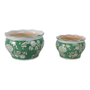 WATSONCLIFF SET OF 2 GREEN PLANTER 5 (IN) 3